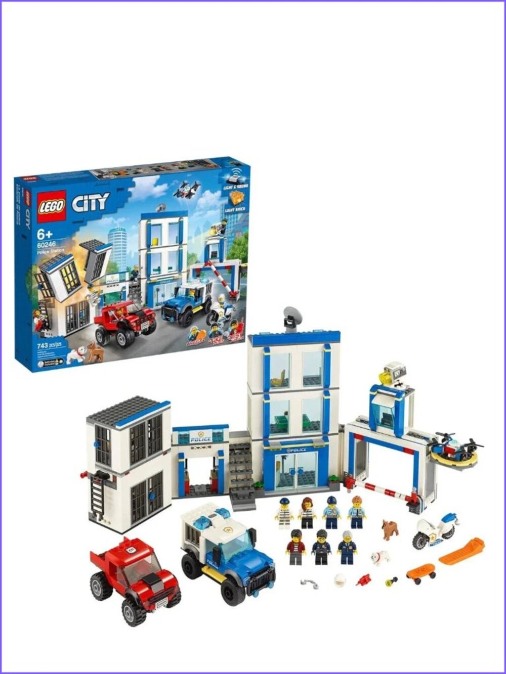 Lego City Police Station  60246 (743 Pcs)   New  In Box